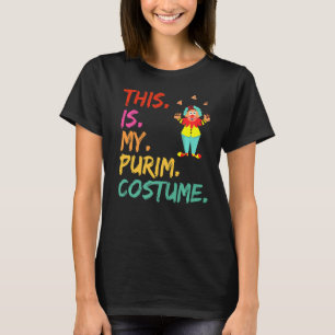 This Is My Purim Costume Funny Clown T-Shirt