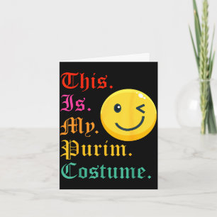 This is my purim costume funny jewish  card