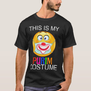 This Is My Purim Costume Funny Jewish Face Mask T-Shirt