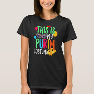 This Is My Purim Costume Jewish Happy Purim Hamant T-Shirt