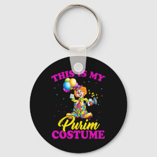 This Is My Purim Costume Jewish Purim Gift 1 Keychain