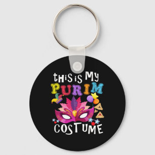 This Is My Purim Costume Jewish Purim Gift  Keychain