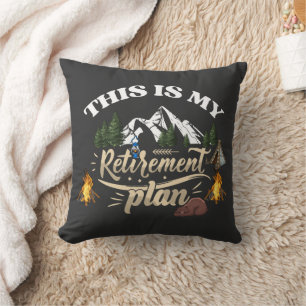 This is My Retirement Plane Throw Pillow