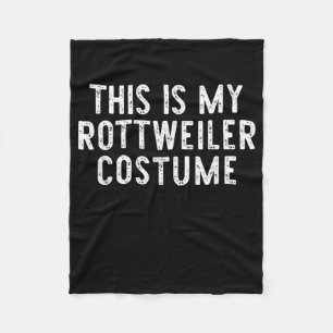 This Is My Rottweiler Dog Costume Halloween Lazy Fleece Blanket