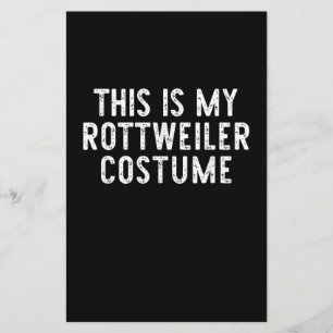 This Is My Rottweiler Dog Costume Halloween Lazy Stationery