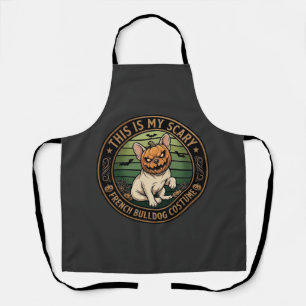 This Is My Scary French Bulldog Costume Halloween Apron