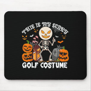 This Is My Scary Golf Costume Halloween Skeleton P Mouse Pad
