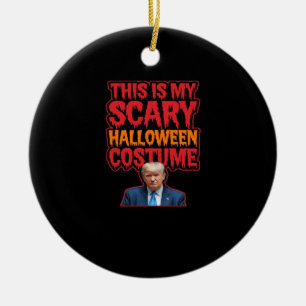 This Is My Scary Halloween Costume Classic Ceramic Ornament