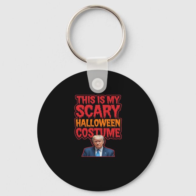 This Is My Scary Halloween Costume Classic Keychain (Front)