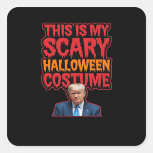 This Is My Scary Halloween Costume Classic Square Sticker