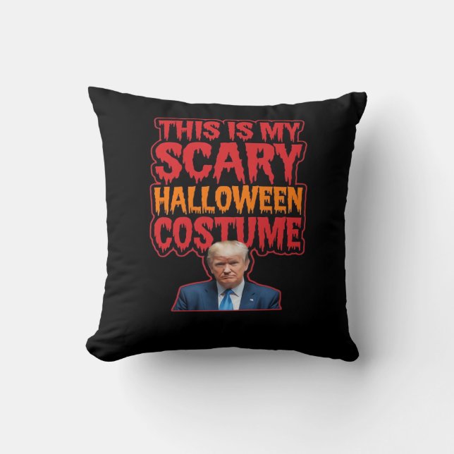 This Is My Scary Halloween Costume Classic Throw Pillow (Front)