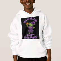 This Is My Scary Happy Halloween Goblin Kids Hoodi