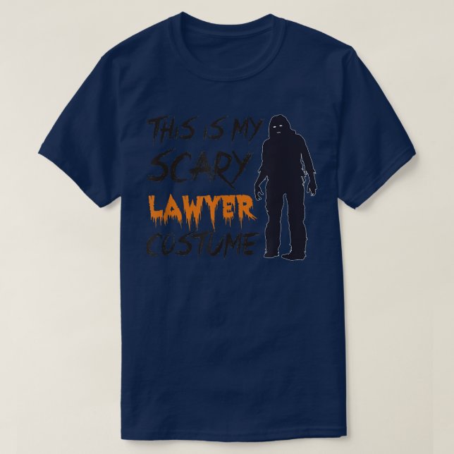This Is My Scary Lawyer Costume, Halloween T  4 La T-Shirt (Design Front)
