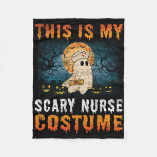 This Is My Scary Nurse Costume Fun Halloween Men W Fleece Blanket