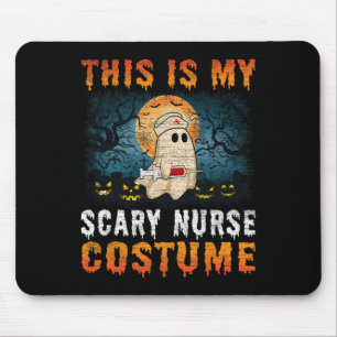 This Is My Scary Nurse Costume Halloween Men Women Mouse Pad