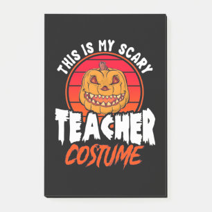 This Is My Scary Teacher Costume Post-it Notes