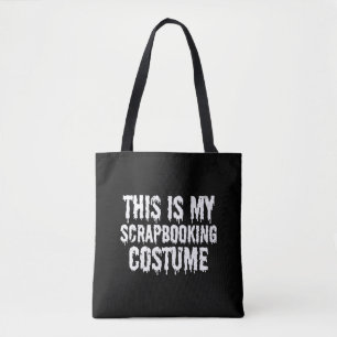 This Is My scrapbooking Costume Halloween T-Shirt Tote Bag