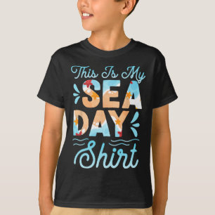 This Is My Sea Day Family Summer Vacation Beach Vi T-Shirt
