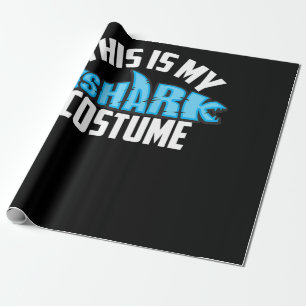 This Is My Shark Costume Sea Creature Wrapping Paper