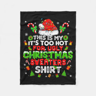 This Is My Shirt Family Matching Tee Pjs Christmas Fleece Blanket