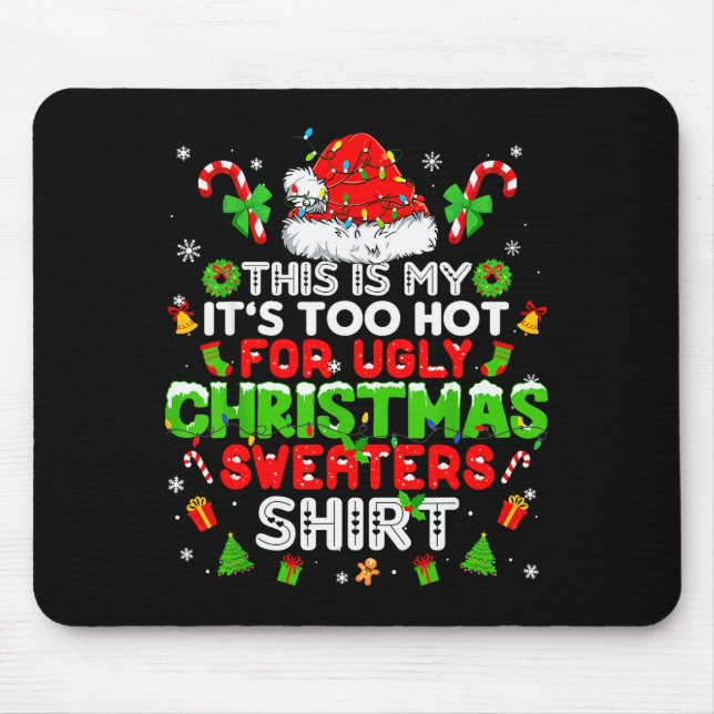 This Is My Shirt Family Matching Tee Pjs Christmas Mouse Pad (Front)