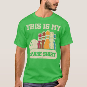 This Is My Spare  Bowling Alley Gutter Pins Bowlin T-Shirt