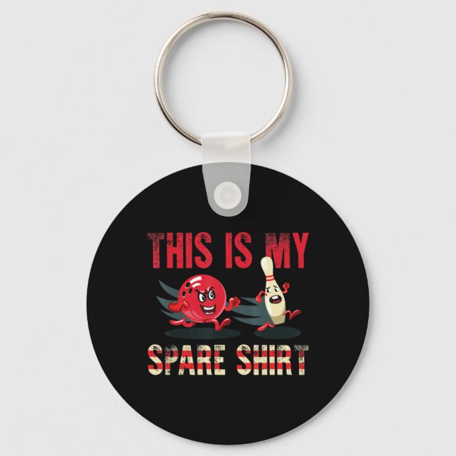 This Is My Spare  Fun Bowling  Keychain (Front)
