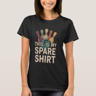 This Is My Spare Shirt Funny Bowling Pun Humour De