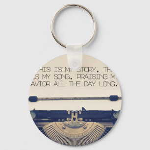 This is my story Christian Music Keychain