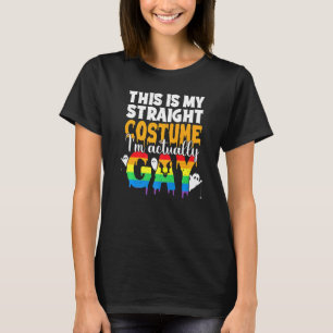 This Is My Straight Im Actually Gay Halloween Lgbt T-Shirt