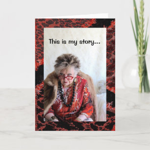 This is my sworn to secrecy story humourous  card