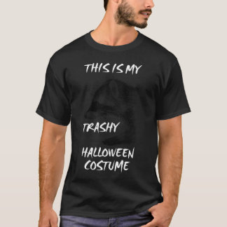 This Is My Trashy Halloween Costume Raccoon Panda  T-Shirt