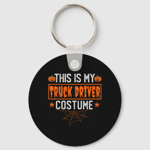 This is My Truck Driver Costume Funny Halloween Keychain