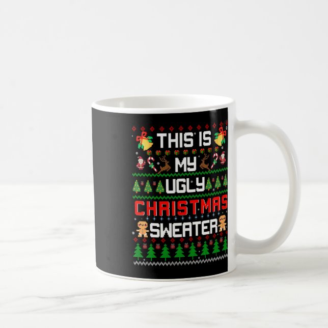 This Is My Ugly Fun Christmas  Coffee Mug (Right)