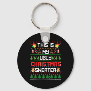This Is My Ugly Fun Christmas Keychain