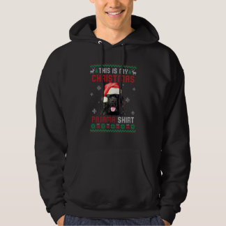 This Is My Ugly Xmas Pajama Newfoundland Dog Hoodie