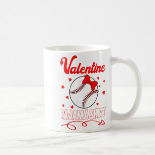 This Is My Valentines Baseball Pajama For Kids Boy Coffee Mug