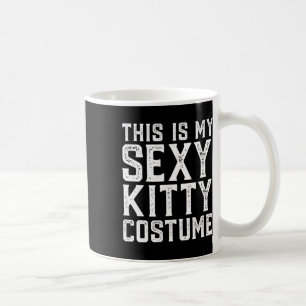 This Is My Y Kitty Costume Fun Easy Halloween Cat  Coffee Mug