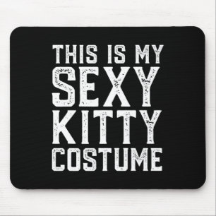 This Is My Y Kitty Costume Fun Easy Halloween Cat Mouse Pad