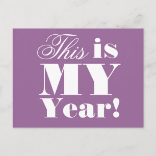 This is My Year - motivational postcard
