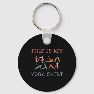 This Is My Yoga Design Yoga Poses Vinyasa Flow Keychain