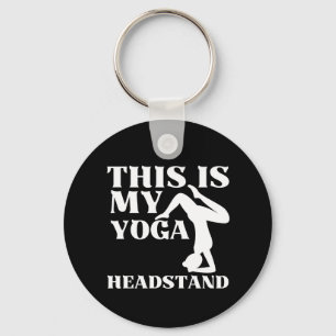 This is my yoga headstand keychain