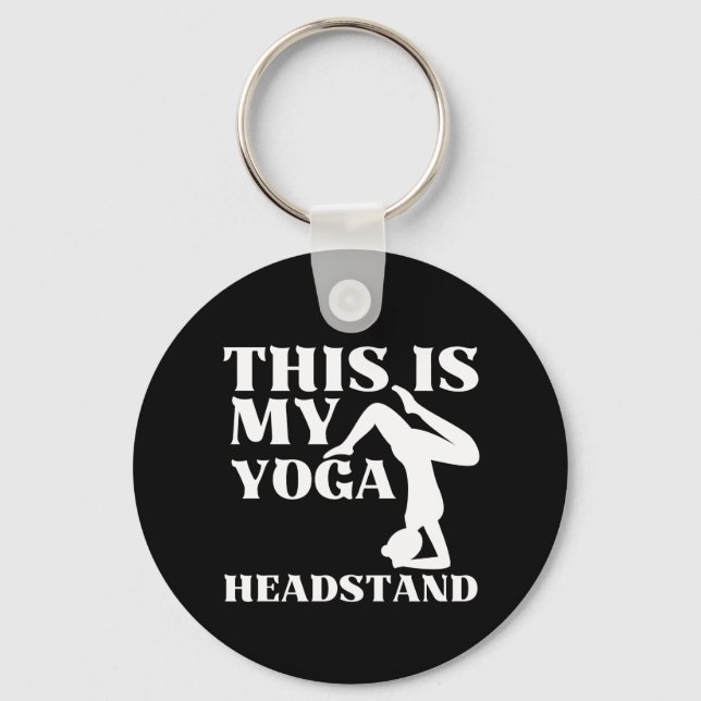 This is my yoga headstand  keychain (Front)