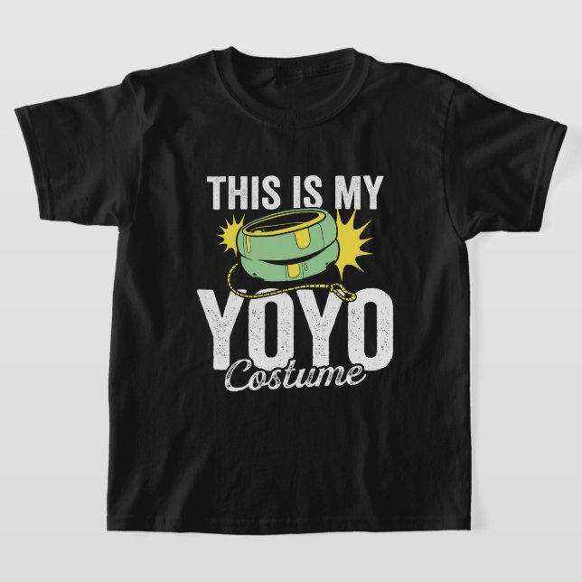 This Is My Yoyo Costume Yoyo Design Boys Girls Yoy T-Shirt (Laydown)