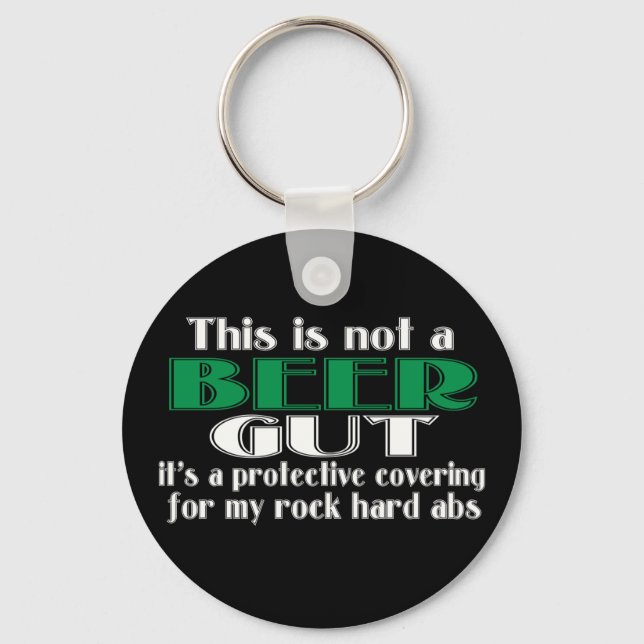 This is not a BEER GUT Keychain (Front)