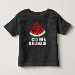 This is Not a Watermelon - Palestinian keffiyeh Toddler T-shirt