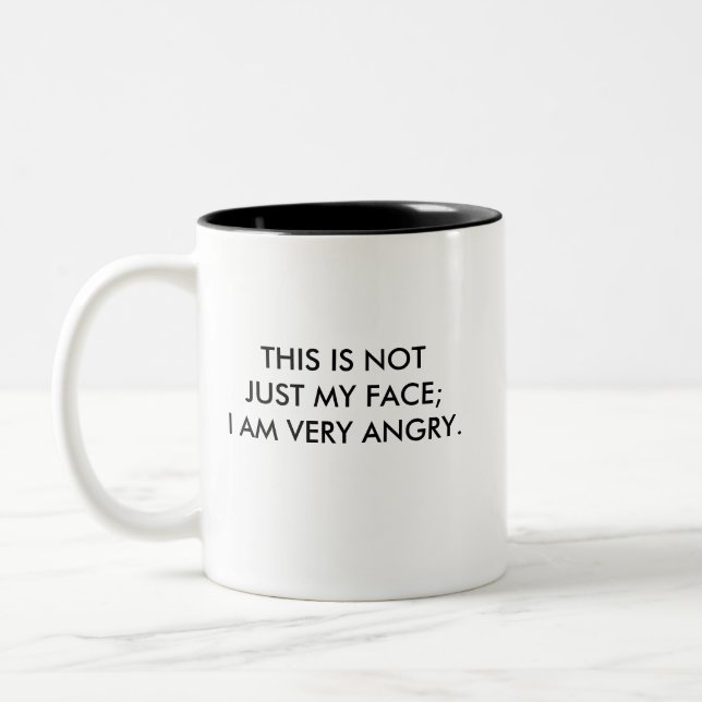 This is not just my face mug (Left)