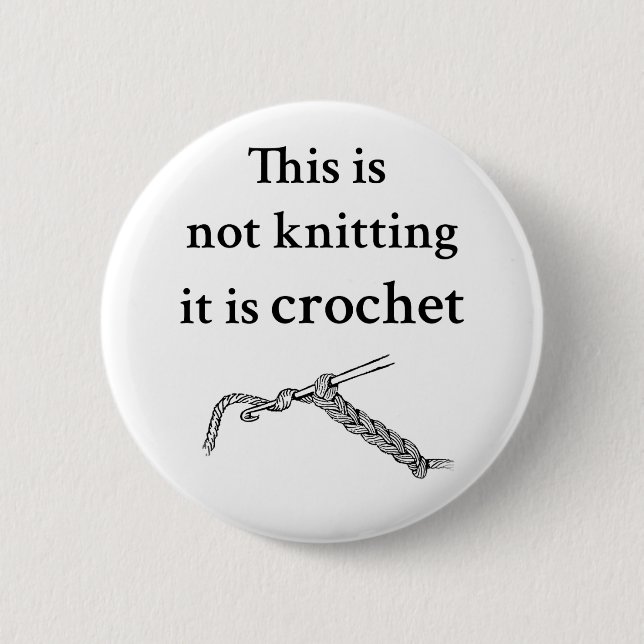 This is not knitting it is crochet 2 inch round button (Front)