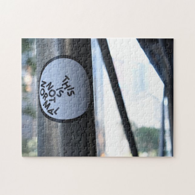 This Is Not Normal Street Photography Graffiti NYC Jigsaw Puzzle (Horizontal)