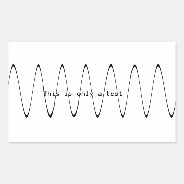 This is only a Test Sticker (Front)